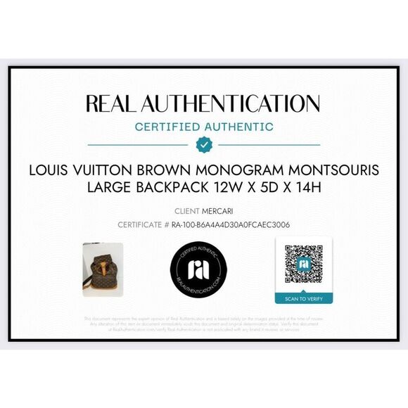 Louis Vuitton Montsouris Large Backpack Unisex Monogram Canvas 12W‎ x 5D x 14H - Picture 2 of 15